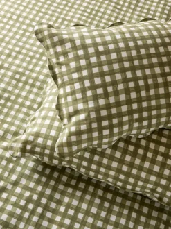 Furn Forest Scalloped Edge Gingham Pillowcase Pair Discount