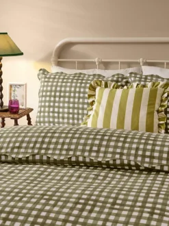 Furn Forest Scalloped Edge Gingham Duvet Set Best