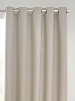 Furn . Linen Dawn 100% Blackout Thermal Eyelet Curtains Discount