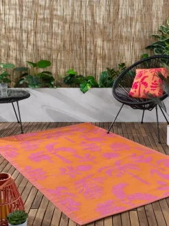 Furn Orange Pink Marula Tropical Outdoor/Indoor Rug Sale
