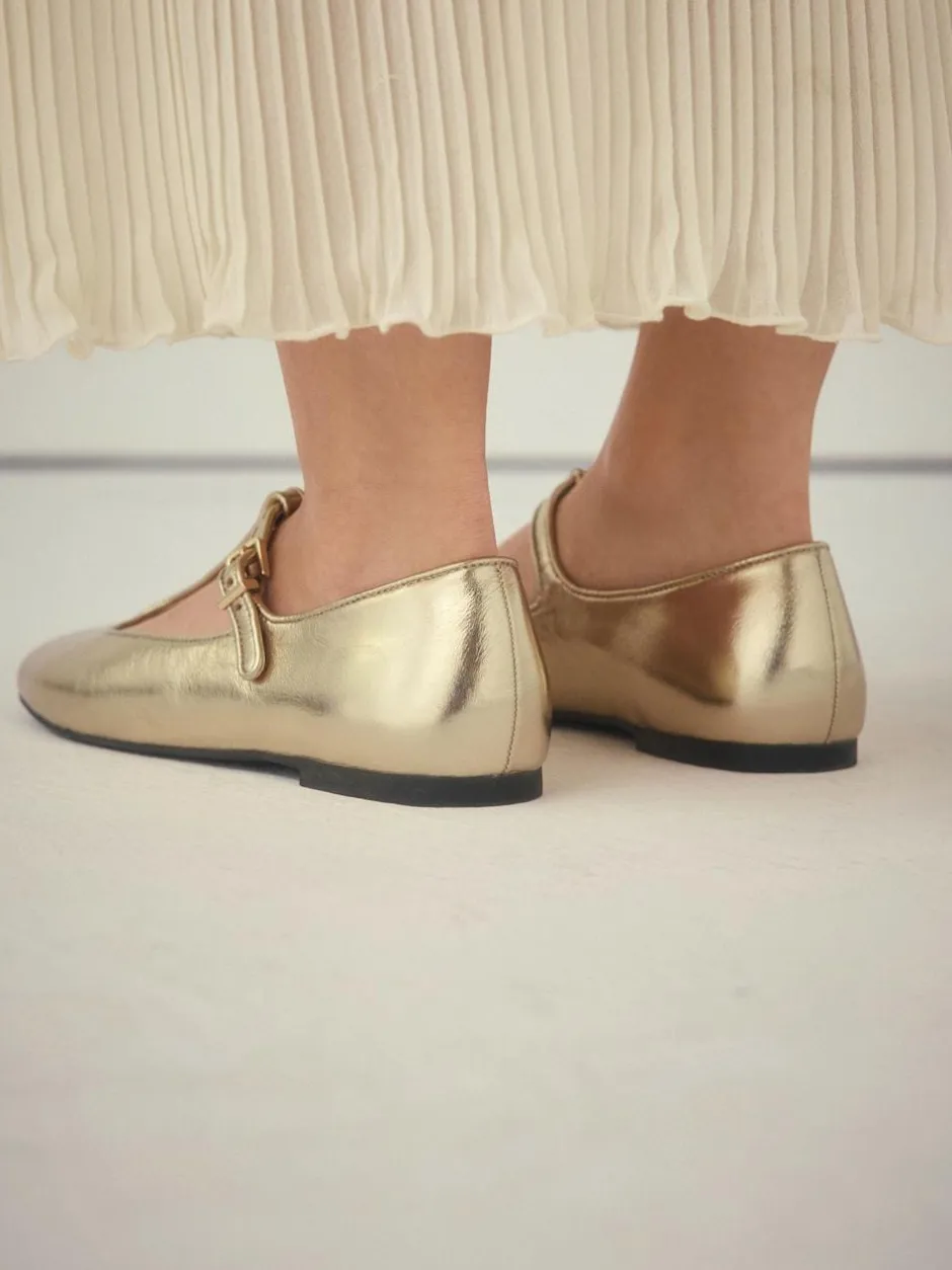 Next Gold Forever Comfort® Leather T-Bar Mary Jane Shoes Best