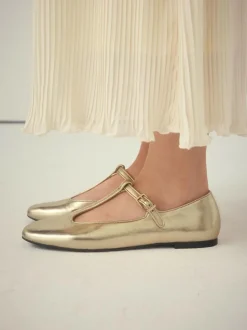 Next Gold Forever Comfort® Leather T-Bar Mary Jane Shoes Best