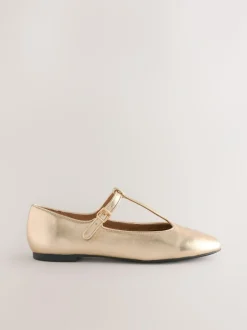 Next Gold Forever Comfort® Leather T-Bar Mary Jane Shoes Best