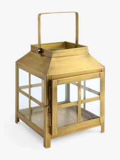 Next Gold Metal and Glass Lantern Medium Clearance