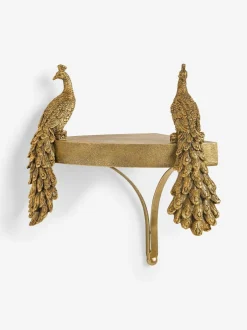 Next Gold Peacock Corner Shelf Clearance