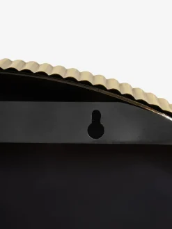 Next Rib Round Bathroom Wall Mirror Gold Hot