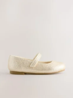 Next Standard Fit (F) Mary Jane Touch Fastening Occasion Shoes Gold Hot