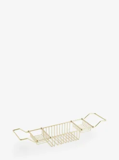Next Gold Wire Storage Bath Tray