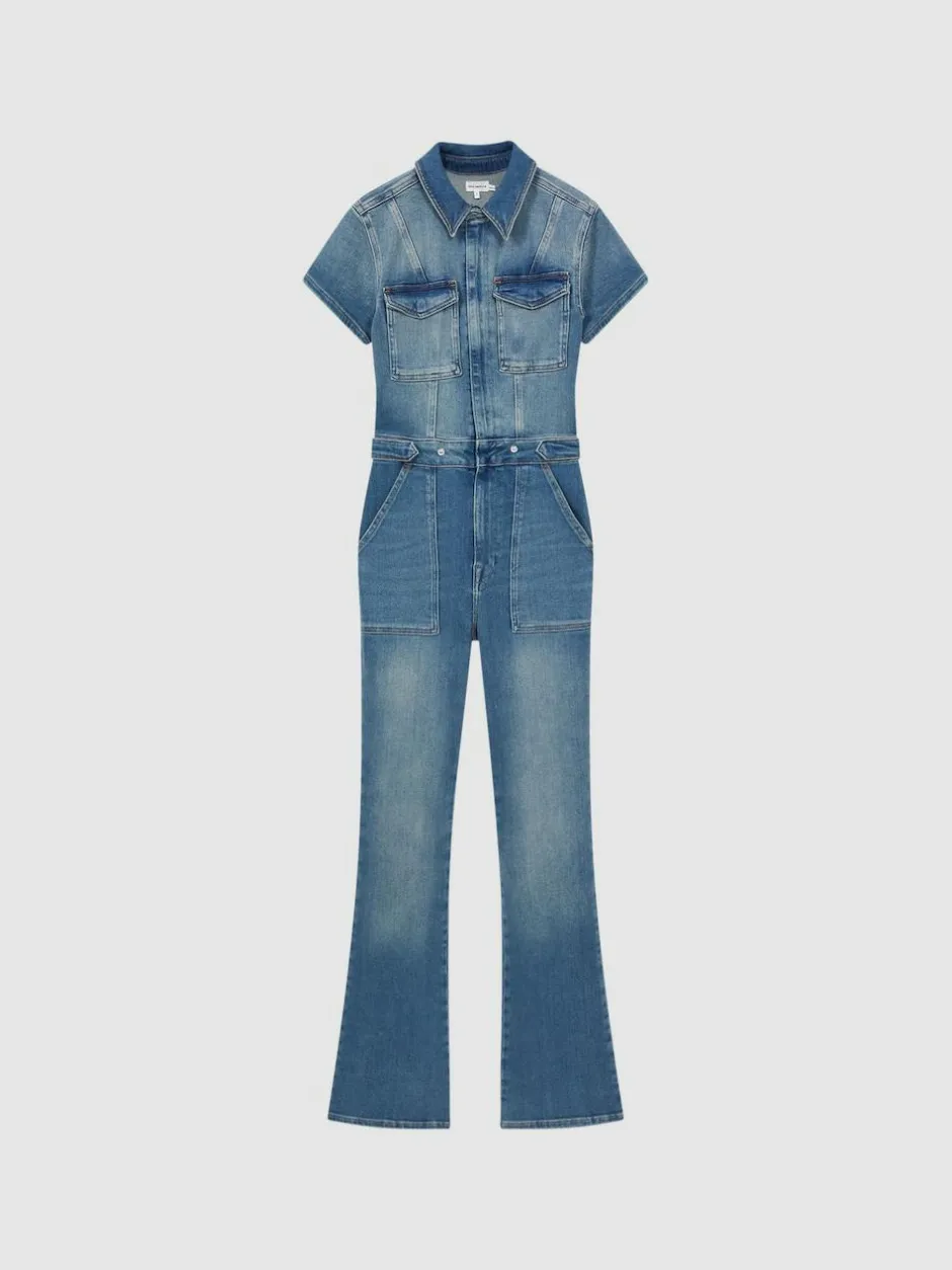 Good American Denim Bootcut Jumpsuit Clearance