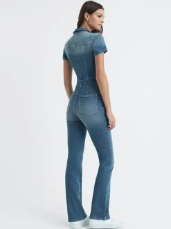 Good American Denim Bootcut Jumpsuit Clearance