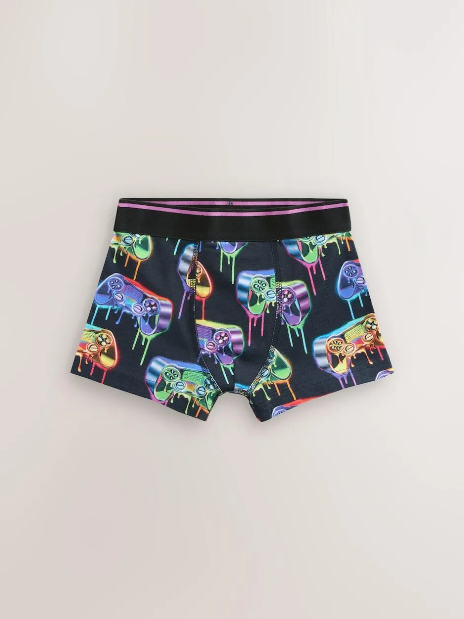Next Boxers 5 Pack (2-16yrs) Grafitti Gamer Best