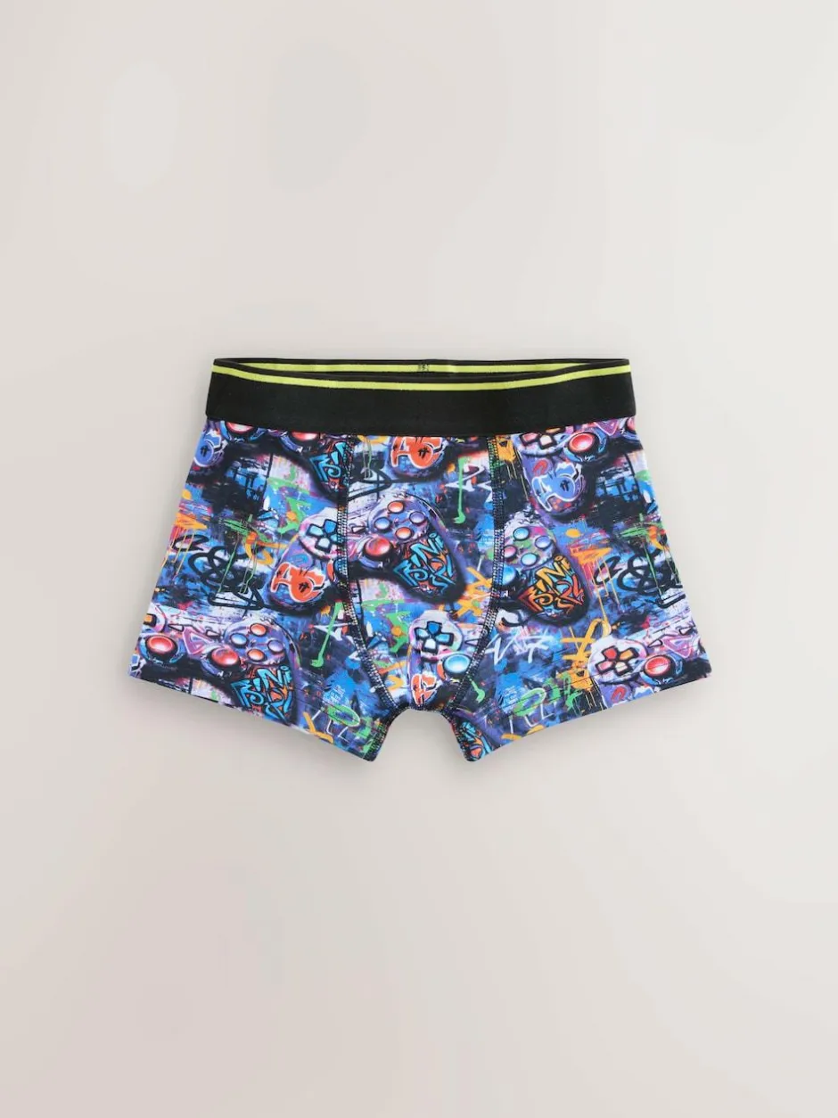 Next Boxers 5 Pack (2-16yrs) Grafitti Gamer Best
