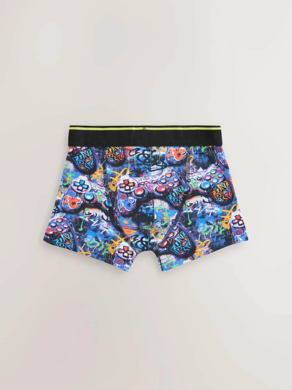 Next Boxers 5 Pack (2-16yrs) Grafitti Gamer Best