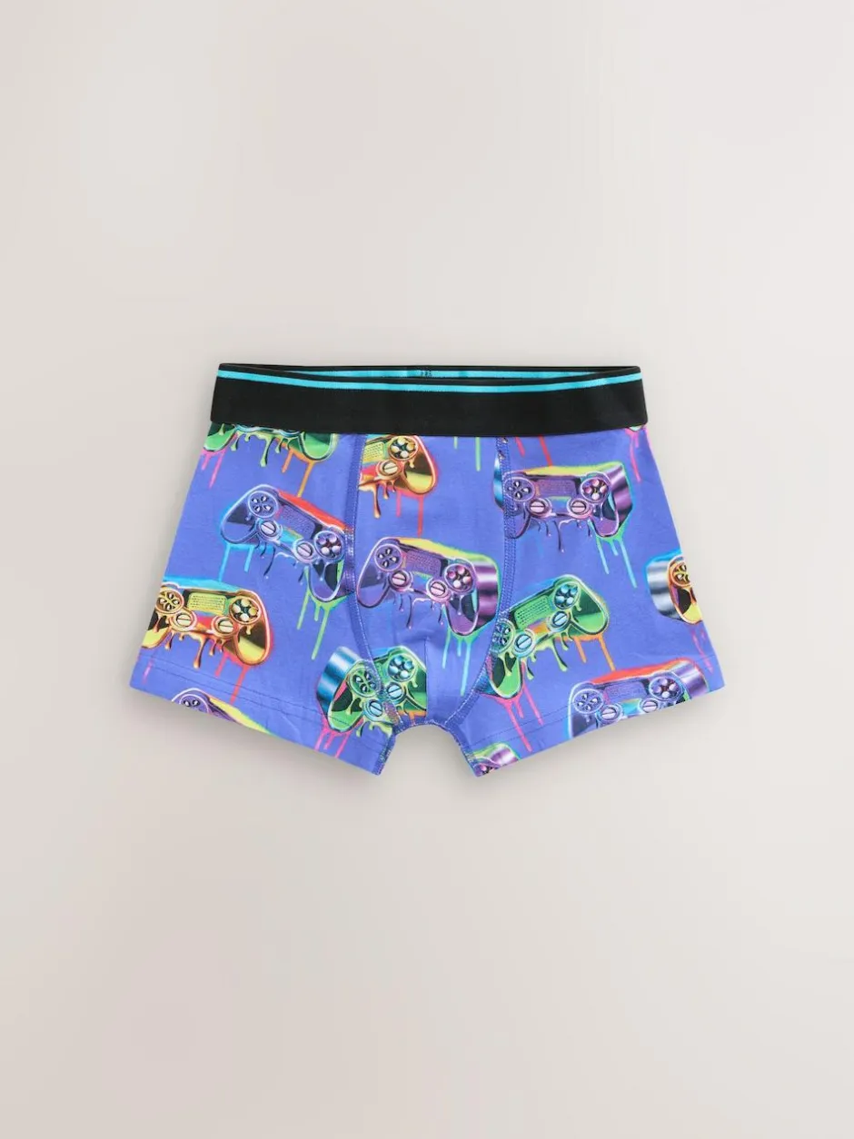 Next Boxers 5 Pack (2-16yrs) Grafitti Gamer Best