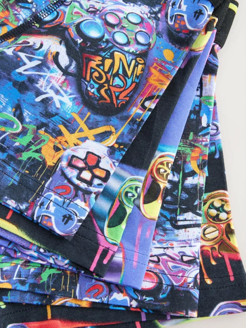 Next Boxers 5 Pack (2-16yrs) Grafitti Gamer Best