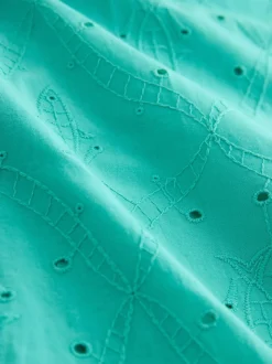 Next Green Broderie Shirt Online