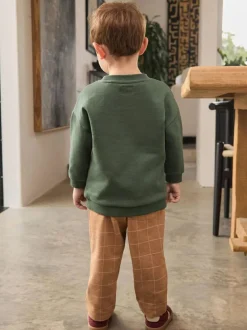 Next Green/ Brown Dog Single Sweatshirt and Joggers Set (3mths-7yrs) Online