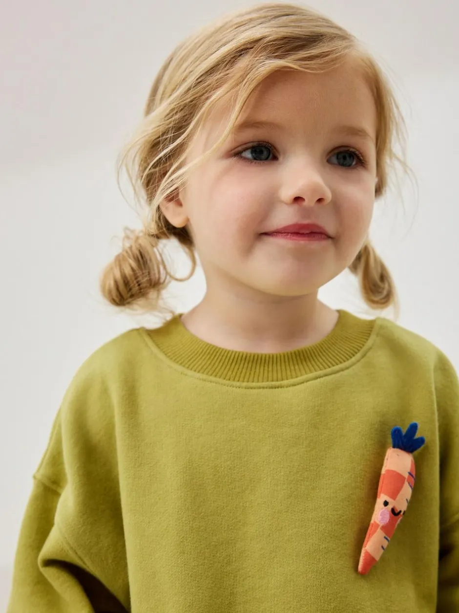 Next Mesh Skirt Sweat Dress (3mths-7yrs) Green Carrot Hot