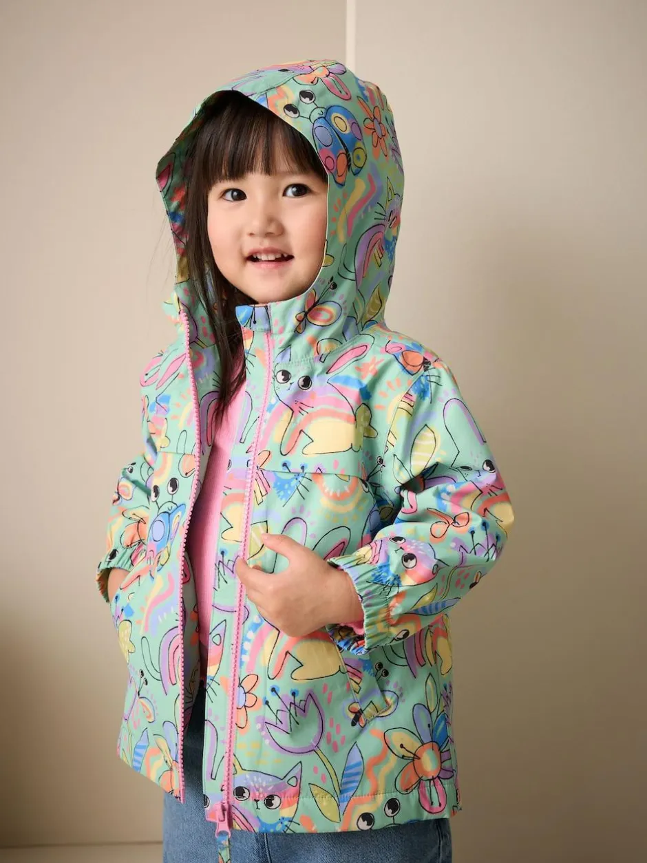 Next Waterproof Cagoule Jacket (6mths-7yrs) Green Character Best