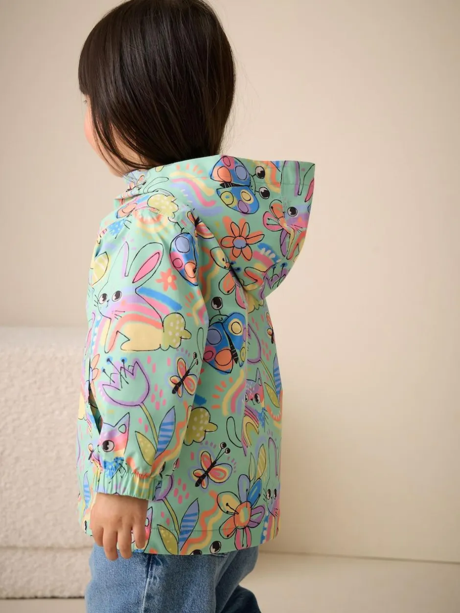 Next Waterproof Cagoule Jacket (6mths-7yrs) Green Character Best
