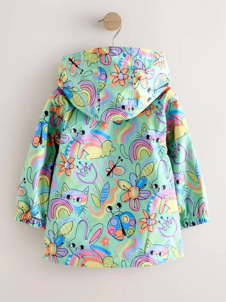Next Waterproof Cagoule Jacket (6mths-7yrs) Green Character Best