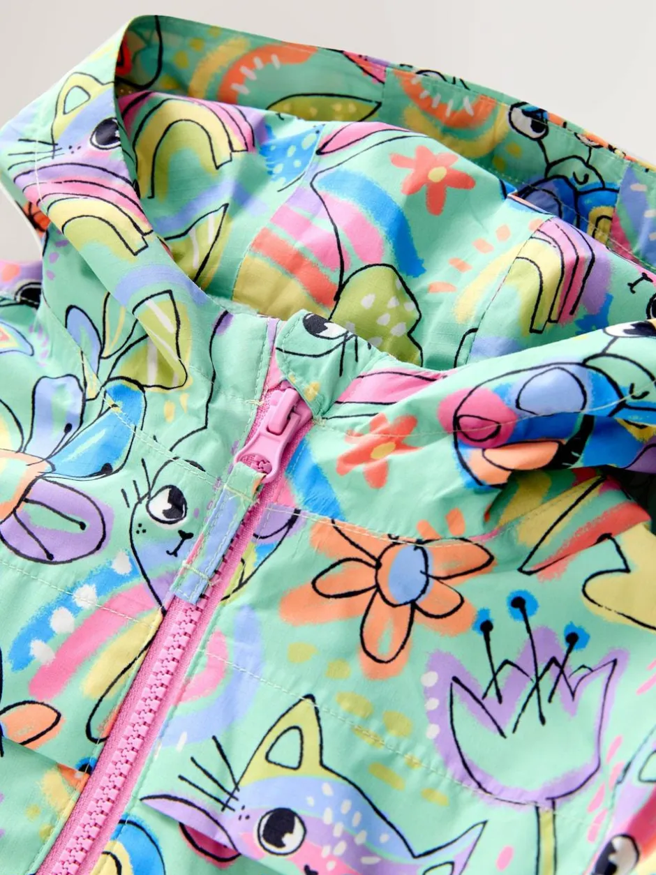 Next Waterproof Cagoule Jacket (6mths-7yrs) Green Character Best
