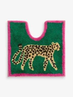 Next Green Cheetah Animal Print Pedestal Mat Discount