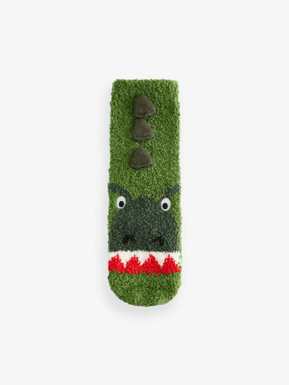 Next Green Dinosaur Cosy Socks 2 Pack Best