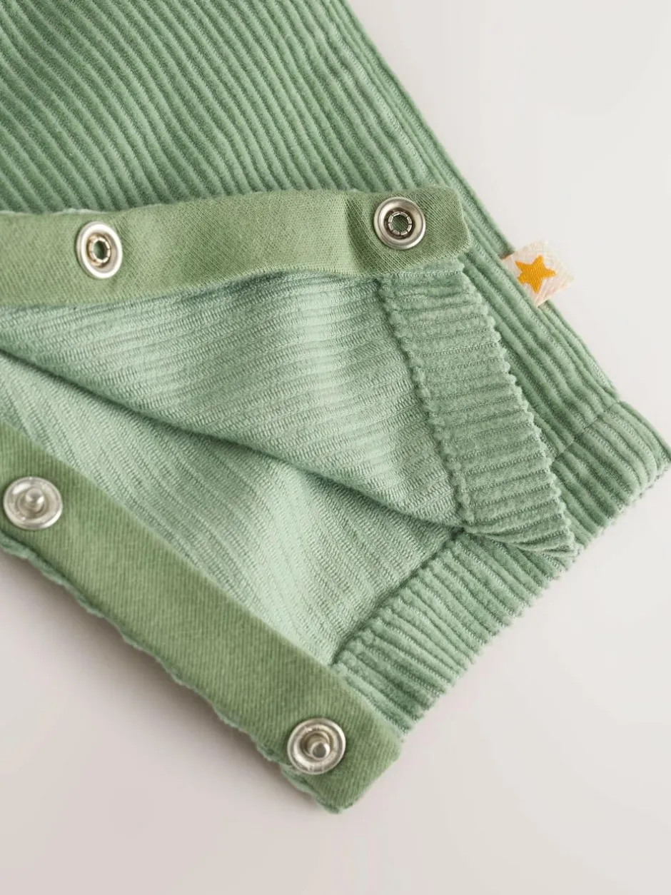 Next Green Farm Cord Dungarees and Bodysuit Set (0mths-2yrs) Online
