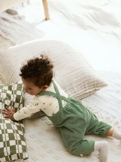 Next Green Farm Cord Dungarees and Bodysuit Set (0mths-2yrs) Online