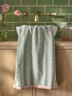 Next Floral Towel Green