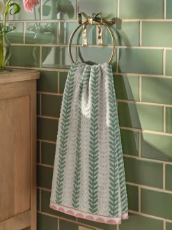 Next Floral Towel Green
