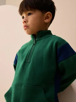Next Half Zip Top and Joggers Set (3mths-7yrs) Green