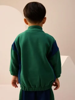 Next Half Zip Top and Joggers Set (3mths-7yrs) Green