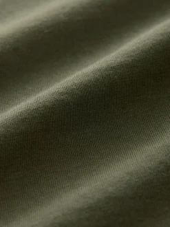 Next Green Khaki Regular Fit Essential Crew Neck Cotton T-Shirt Discount