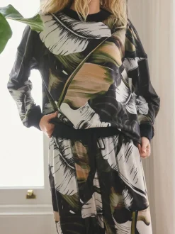 Next Green Leaves Cosy Long Sleeve Pyjamas Hot