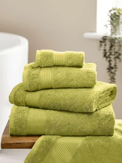 Next Green Lime Egyptian Cotton Towel Outlet