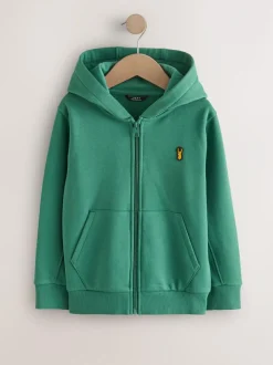 Next Logo Zip Through Hoodie (3-16yrs) Green Best