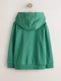 Next Logo Zip Through Hoodie (3-16yrs) Green Best