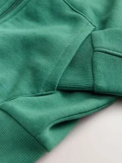 Next Logo Zip Through Hoodie (3-16yrs) Green Best