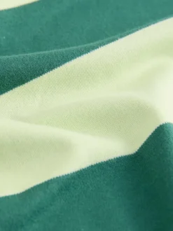 Next Green Monochrome Oversized Relaxed Fit Boxy Heavyweight Crew Neck T-Shirt Clearance