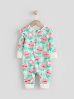 Next Family Two Way Zip Baby Sleepsuit (0mths-2yrs) Green Mummy Outlet