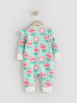 Next Family Two Way Zip Baby Sleepsuit (0mths-2yrs) Green Mummy Outlet