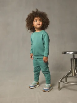 Next Green Plain Sweatshirt And Joggers Set (3mths-7yrs) Online