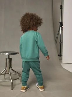 Next Green Plain Sweatshirt And Joggers Set (3mths-7yrs) Online