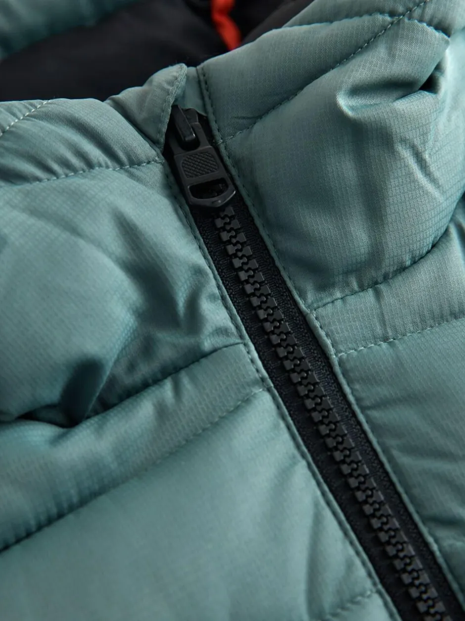Next Green Quilted Midweight Hooded Jacket (3-16yrs) Online