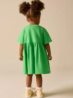 Next Jersey Dress (3mths-7yrs) Green Rainbow Clearance
