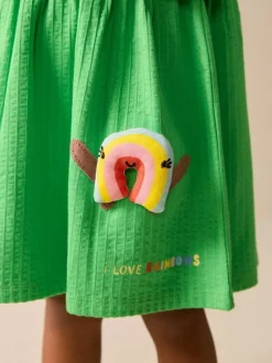 Next Jersey Dress (3mths-7yrs) Green Rainbow Clearance