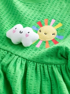 Next Jersey Dress (3mths-7yrs) Green Rainbow Clearance