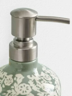 Next Green Sage Floral Print Soap Dispenser Hot